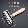 Herramientas Manuales DIY Para Dar Forma Al Borde De Cuero Rodillo Prensador Borde De Cuero Rodillo Prensador De Cuero Borde Sólido De Cuero Mango De Madera Real Rodillo De Piel De Vaca