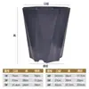 Vaso de Flor em Formato de Diamante para Uso Doméstico, Vaso de Flor de Plástico que Simula Cerâmica, Vaso de Flor Grande para Sala de Estar, Vaso de Flor de Diâmetro Grande de Alto Padrão para Plantas Verdes de Varanda
