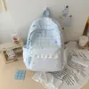 Mochila estilo coreano para alunas do ensino fundamental, alto apelo estético, estilo ins, grande capacidade, leve, mochila simples para o campus