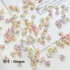 Flor de Estrella Mini Perlescente de Resina Flor de Cinco Pétalos con Aguja DIY Cuentas Colgante Pequeño Pulsera Material para Abalorios