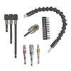 Atornillador Eléctrico de Esquina Negro 105 en Forma de L de 90 Grados Barra de Conexión Flexible de 360 Grados Dado para Atornillador