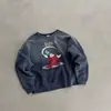 Jaqueta com Capuz Clássica Vista Lavada Pesada Americana com Zíper Retrô Distorcido Jaqueta de Primavera e Outono Moletom Masculino e Feminino