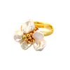 Anillo Floral de Perlas Estilo Francés, Nuevo Anillo de Moda 2025 para Mujer, Anillo Abierto de Lujo Ligero de Nicho