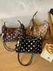 Bolso de Hombro de Lunares para Mujer 2026 Moda Nuevo Otoño Vintage de Gama Alta Bolso de Hombro Bolso Cruzado de Gran Capacidad