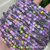 Cuentas redondas de piedra lunar sintética, esmeriladas/brillantes, accesorios de joyería DIY semiacabada, venta al por mayor transfronteriza