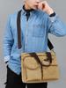 Bolsa Transversal Masculina Wanke Shang Canvas Resistente ao Desgaste Bolsa de Ombro Bolsa para Notebook Masculina Urbana Simples Portátil Bolsa Masculina para Passeios