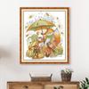 Feliz 99 novo bordado ponto cruz linha bordado animal festa de outono pacote de material de bordado decoração de sala de estar pintura para pendurar atacado