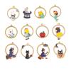 Pendientes de aleación con aceite de goteo de la serie Princesa, material de bricolaje, dibujos animados de gato, póker, conejo mágico, accesorios de joyería, colgante
