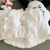 Pijama de Algodón Nube Nuevo Estilo de Verano para Mujer, Tirantes con Estampado de Puntos de Colores, Shorts con Almohadillas en el Pecho, Ropa Exterior Estilo Girly, Ropa para el Hogar