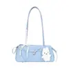 Bolsa de ombro feminina transfronteiriça estilo coreano com bolinhas, nova coleção 2026, apresentando um lindo design de laço, uma bolsa de ombro moderna e única adequada para o trajeto