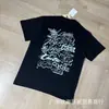 Camiseta de Manga Corta Cort Alcatraz con Estampado de Ilustración de Letra para Hombre y Mujer, Marca de Tendencia Americana, Estilo de Verano Europeo y Americano, Comercio Exterior Transfronterizo