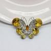 Kwai Sha aleación transfronteriza completo diamante brillante cristal moca mariposa diy funda para teléfono móvil agujero zapatos hebilla de zapato accesorios al por mayor