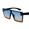 Gafas de Sol de Moda Europeas y Americanas Jamie 1917 Gafas de Sol de Una Pieza Montura Grande Montura Cuadrada para Hombres y Mujeres