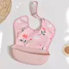 Bata Infantil Niños y Niñas Guardería Bebé Impermeable Bolsillo para Arroz Babero para Comer Babero de Alimentación Complementaria Vestir al Revés