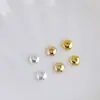 Ouro 18K Preenchido Cor Conservante Contas de Ouro Espaçador Contas de Ábaco Pulseira Colar Espaçador Ufo Contas Soltas Acessórios DIY Feitos à Mão Materiais