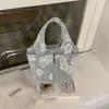 Bolsa de Tecido Bordada Bolsa de Mão Feminina Grande Capacidade Múltiplos Bolsos Bolsa Saco para o Dia a Dia Bolsa Simples de Pano Novo Estilo 2026 Bolsa de Ombro