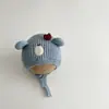 Gorro de Invierno para Bebé Yipan Estilo Nuevo Súper Lindo Gorro para Bebé con Protección para las Orejas con Acolchado de Algodón para Calidez Gorro Tejido de Punto Moderno