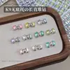 Decoraciones de Pedrería para Uñas K9, Súper Brillantes Sin Base, Pedrería para Uñas de Color Primavera de Ángulo Recto Largo Hecha a Mano, Pedrería Terminada