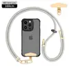 Cordón para Teléfono de Cuello Portátil Cruzado de 8 mm Hebilla Metálica de Alto Grado Ajustable Espaciador Correa para Cámara Anti-Pérdida para Exteriores