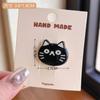 Lindo gatito negro de dibujos animados, pez, pico de pato, horquilla, accesorio para el cabello, estilo de niña dulce, horquilla rota en la frente, clip lateral