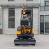 Excavadora Agrícola Tipo 25 Exportada a América del Norte Oruga de Acero Ingeniería Hidráulica Excavadora Pequeña Máquina de Gancho Pequeño para Huertos Domésticos