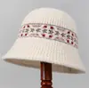Chapéu de Pescador Liso para Mulheres, Novo Estilo Outono e Inverno, Circunferência da Cabeça Grande, Chapéu Bucket de Pelúcia Tricotado, Chapéu Feminino Versátil e Quente Japonês