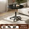 Mesa redonda simple personalizada para sala de estar en casa con ruedas, altura ajustable, adecuada para balcón, mesa auxiliar de ocio, recepción de oficina y mesa de reuniones