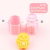 Molde para Paleta Serie Dragón de Leche Caricatura Simulada Personaje Acción Emoji Molde de Corte 3D Molde para Paleta DIY