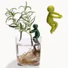 Pequeño Marco de Soporte para Plantas para Decoración, Cultivo y Fijación de Plantas; Adecuado para Plantas en Maceta, Enredaderas y Flores; Clip de soporte de plástico