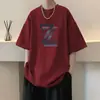 Nuevos Tops Casuales Sueltos de Moda Estilo Ins Verano 2025 Camisetas Americanas Sueltas con Estampado de Letras para Uso Casual