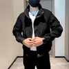Chaqueta de Moda Lujo Ligero para Hombre Otoño Nuevo Cuello Alto Top para Hombre Tendencia Casual de Negocios Cortavientos Ropa de Abrigo para Hombre