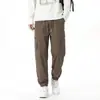 Calça reta masculina nova, casual, com múltiplos bolsos, simples e estilosa, adequada para o uso diário, calça cargo versátil 2603