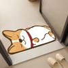 Tapete de Chão de Banheiro Fofo de Desenho Animado Couro Absorvente Tapete Especial para Porta de Banheiro Tapete Antiderrapante Sucção de Banheiro
