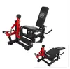 Reyk Fitness Comercial Anti-Mosca Pássaro Banco para Agachamento Supino Ponte de Glúteo Extensão e Flexão Leg Press Supino de Peito Levantamento Terra Puxada para Trás de Pista Dupla
