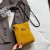Bolsa Cruzada de Hombro de Celebridad de Internet Bolsa Pequeña con Cordón 2025 Moda de Nicho Ligera Mini Bolsa para Teléfono Móvil de Nylon para Mujer