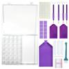 Novas ferramentas de pintura de diamante Ponta de cotovelo rápida Broca Caneta Caixa Mastic terno DIY Armazenamento Caixa Armazenamento Comércio Exterior