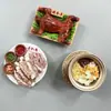 Lembranças Culturais e Criativas, Comida Especial da Mongólia Interior, Ímãs de Geladeira de Resina, Adesivos Magnéticos com Ímãs, Carneiro Inteiro Assado, Comida Simulada