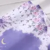 Papelería de carta de amor de alta gama, exquisita y romántica con un hermoso diseño floral morado, adecuada para tarjetas de felicitación y cartas de amor