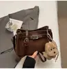 Bolsa de Nicho de Luxo Leve Transfronteiriça para Mulheres, Nova Bolsa Kelly Retrô da Moda, Bolsa Transversal de Ombro Único Casual da Moda para Mulheres