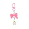 Colgante Macaron de Lazo de Moda Llavero para Teléfono de Corbata de Moño Accesorio para Bolsa de Auriculares Equipaje Ropa Regalo para Estudiante