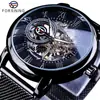 Una generación de relojes Forsining calientes de comercio exterior huecos para hombre relojes mecánicos para hombre relojes para hombre relojes para hombre correa de malla