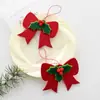Nuchi Decorações de Natal Transfronteiriças Frutas Vermelhas Folhas Laço de Natal Decoração de Árvore de Natal Pequeno Pingente