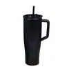Taza de Acero Inoxidable de Doble Capa con Asa de Gran Capacidad para Coche, Taza Portátil con Popote, Fabricante, Venta al por Mayor, Producto Nuevo, Vaso de Agua, Portátil para Montar en Coche