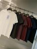 Algodão Macio de Seda de Gelo Cor Sólida de Verão Versátil Macio Respirável Casual Gola Redonda Camiseta Masculina de Manga Curta