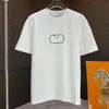 100% algodão, com estampa de letras Vano transfronteiriça, modelagem solta, gola redonda, manga curta, unissex, estilo verão, por Warren Tian N