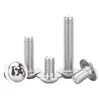 Tornillos de Acero Inoxidable 304 con Cabeza Redonda y Arandela, Tornillos de Cabeza Phillips Ranurada Pwm con Arandela