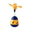 Juguete para Gatos para Entretenimiento, Autoentretenimiento, Palo Giratorio con Plumas para Gatos, Giróscopo Automático con Plumas para Gatos, Juguete para Mascotas
