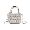 Bolso de Cadena Caja de Moda Transfronterizo para Mujer, Bolso Ligero de Lujo para Auriculares, Bolso Cruzado Mini para Labial, Bolso de Acrílico
