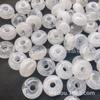 Cuentas de Ábaco de Agujero Grande de 18 mm Color Sólido Transparentes Cuentas Espaciadoras con Forma de Ábaco Cuentas Planas Bicolor de Nube Cuentas de Rueda Acrílicas Accesorios