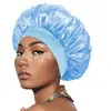 Venda Direta de Fábrica Exportação Transfronteiriça Amazon Lenço de Cabeça de Aba Larga Touca de Beleza Touca para Cuidados com o Cabelo Cuidados Femininos Touca de Dormir de Cetim